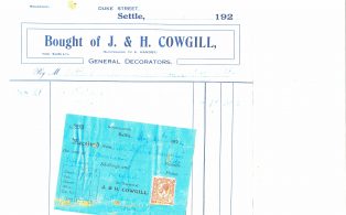 Settle Businesses Cowgill 1924