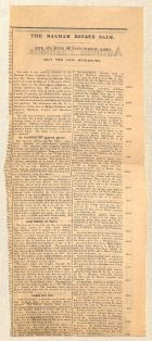 Newspaper Report of the Sale of Malham Tarn Estate 1927