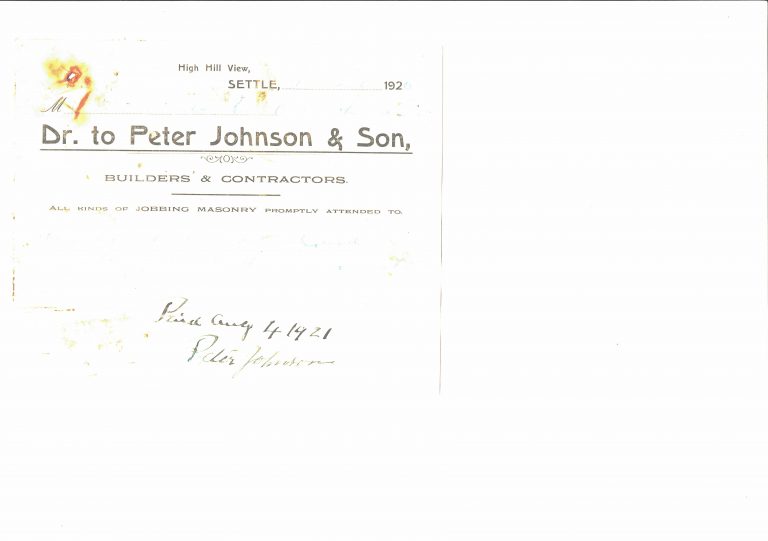 Settle Businesses Johnson 1921