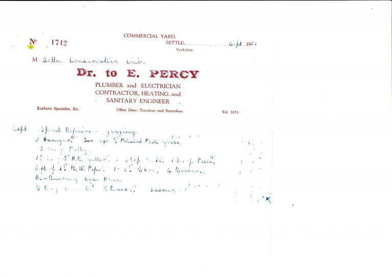 Settle Businesses Percy 1953