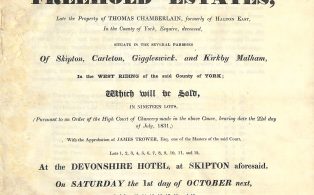 Particulars and conditions of sale of estate including Kirkby Malham dated 1 October 1831