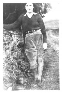 Photograph of Jessie Staveley in Land Army Uniform