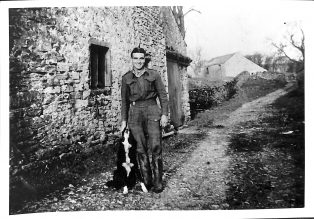 Photograph dated 1946/1947 of un-named Italian POW at Lodge Hall Farm