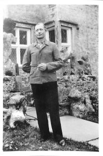 Photograph dated 1945 of Georg Schweinsberg , German POW at Lodge Hall Farm