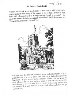 St Peter's Church PCC Leaflet page 1