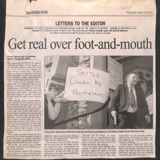 Foot & Mouth Epidemic 2001