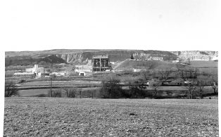 Photograph of Lime Kilns and Processing Plant at Horton Quarry