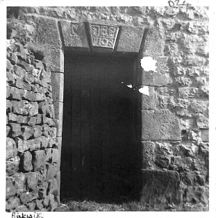 Photograph of Door Datestone (1708) High Birkwith Farmhouse, Horton