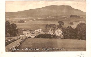 Postcard of New Inn and Penyghent, Horton