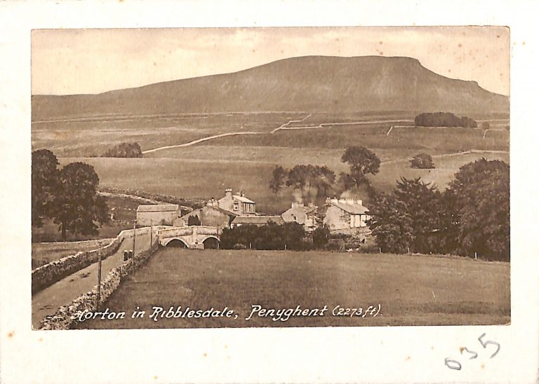 Postcard of New Inn and Penyghent, Horton