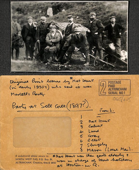 Photograph Dated 1897 of Martell’s Party at Sell Ghyll