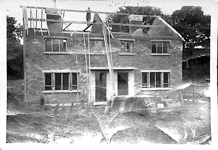 Photograph dated 31 July 1953 of Construction of Council House on Cragghill Road