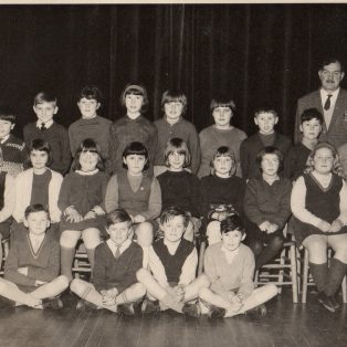Long Preston Endowed School Group with headmaster R.G.Harris  1967
