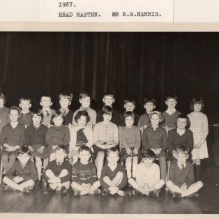 Long Preston Endowed School Group with headmaster R.G.Harris  1967