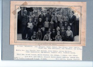 Long Preston Endowed School group circa 1936