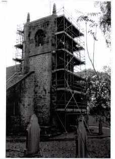 St Mary's Church Tower with Scaffolding