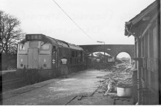 Long Preston Midland Station demolished 1972