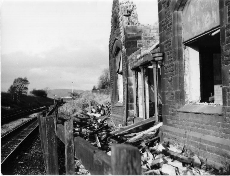 Settle Junction House & Old Station - Demolition Dec 1971