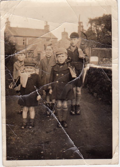 Photograph of Group of 5 children “Horton Home Guard”