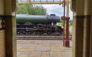 The Flying Scotsman at Hellifield Station