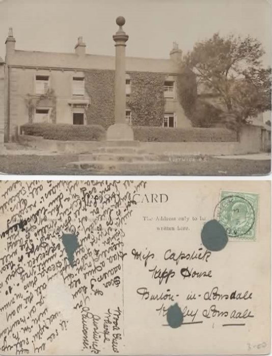 A Postcard of Cross House, Austwick