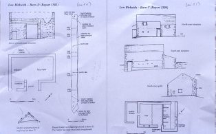 Lower Birkwith barns 'C' & 'D'-  elevations & sketches