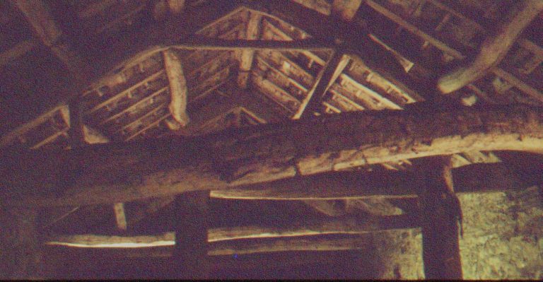 Battersby Barn, Lodge Hall / Ingman Lodge, Selside. Roof timbers ii