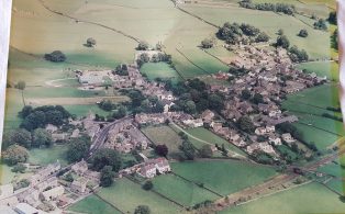 Aerial View of Long Preston Village c1985