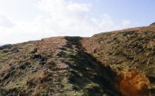 Track below Halton Low Crag