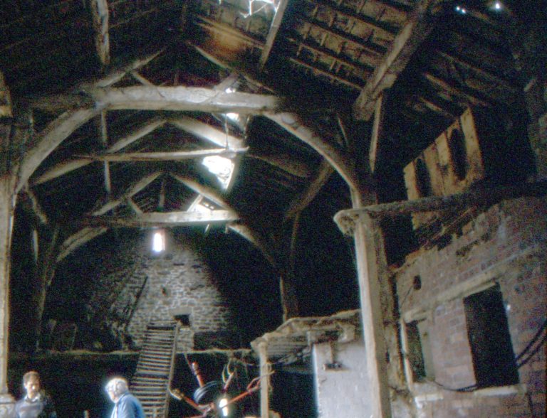 Interior of Royd House Barn, Glusburn