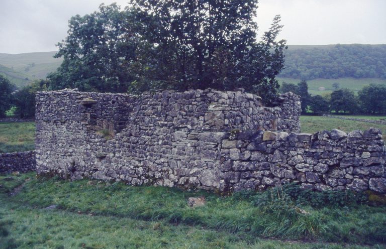 Remains of a Bounty Fields barn, Starbotton i