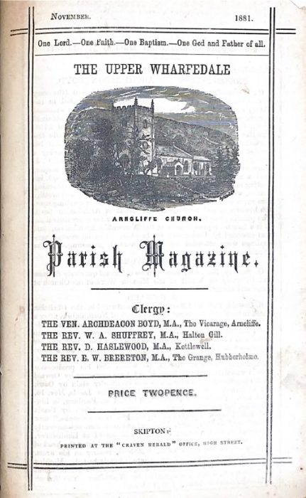 Upper Wharfedale Parish Magazine