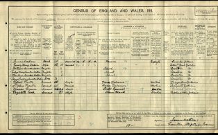1911 Census England, Conistone Hall, Conistone with Kilnsey