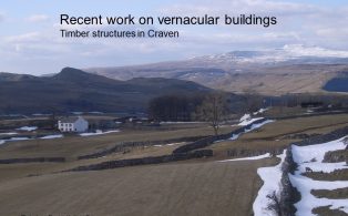 Recent work on Vernacular Buildings
